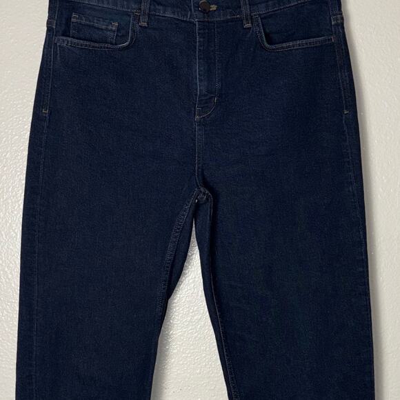 Theory Treeca Cropped Jeans Woman's size 30 indigo blue denim tapered leg - Picture 7 of 15